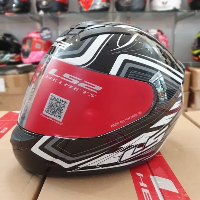 Jual HELM LS2 FF352 ROOKIE RANGER BLACK WHITE | Shopee Indonesia