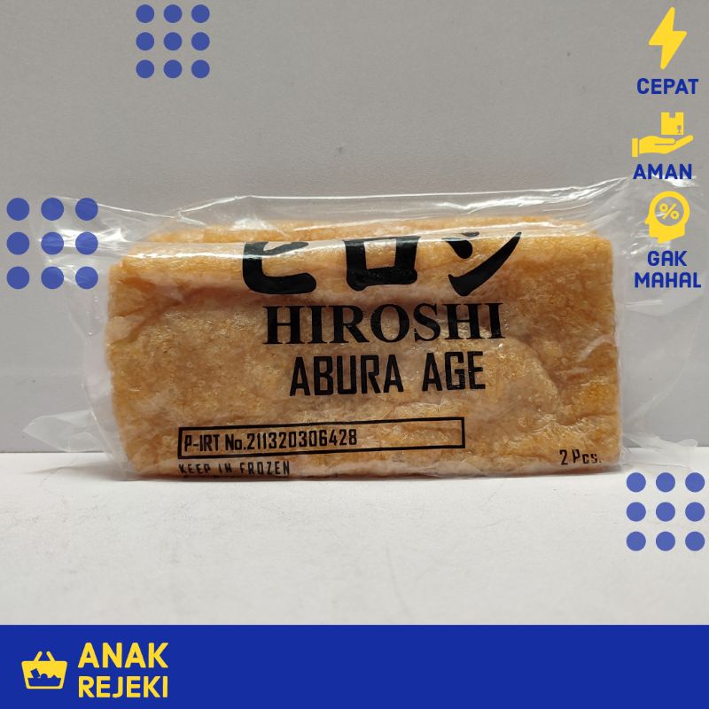 Jual Abura Age (2pcs) Fry Tofu Aburaage Tahu Kering Japan Miso Ramen
