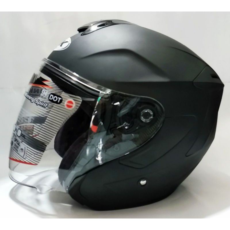 Jual INK HELM DYNAMIC SOLID BLACK DOFF | Shopee Indonesia