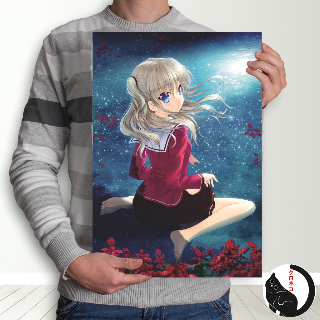 Jual Poster Anime Charlotte Ukuran A Yuu Otosaka Nao Tomori Shopee Indonesia