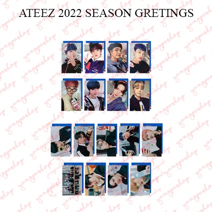 Jual [READY / SET] ATEEZ 2022 SEASON GREETINGS ATZZ PHOTOCARD FAN MADE ...