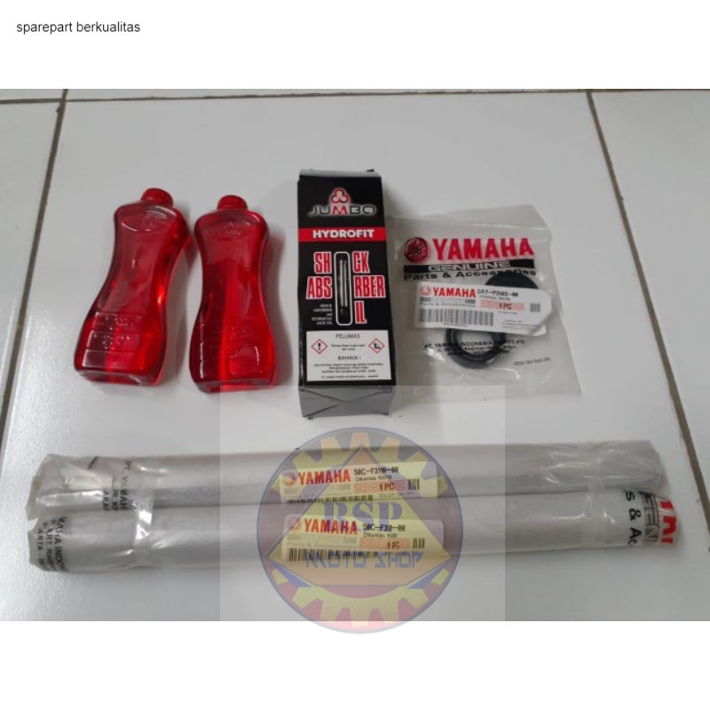 Jual AS SHOCK DEPAN SET + MINYAK SHOCK + SEAL SHOCK SET YAMAHA JUPITER