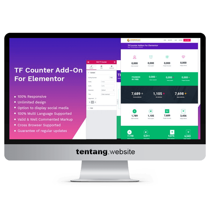 Jual TfCounter Counter widget For Elementor | Shopee Indonesia