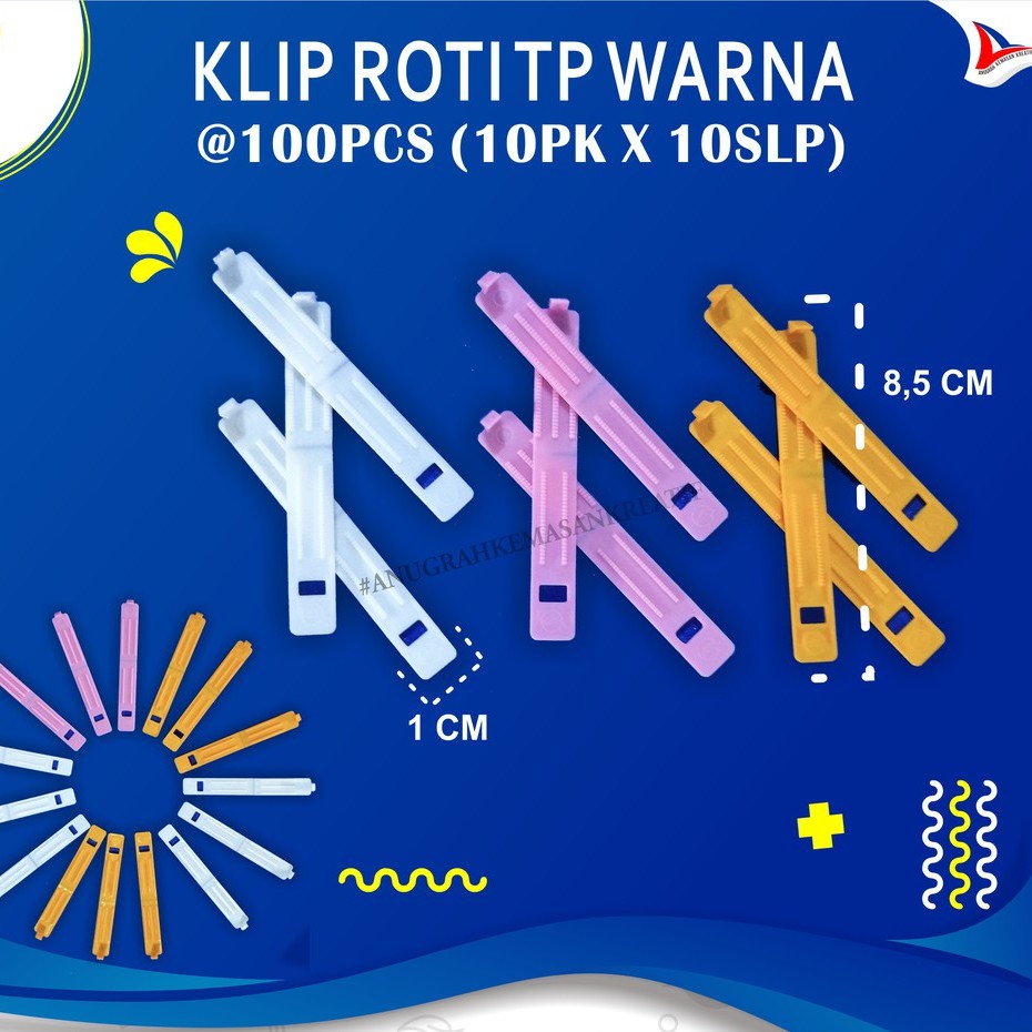 Jual Klip Roti Merk Technoplastika / Tp (100pcs) | Shopee Indonesia
