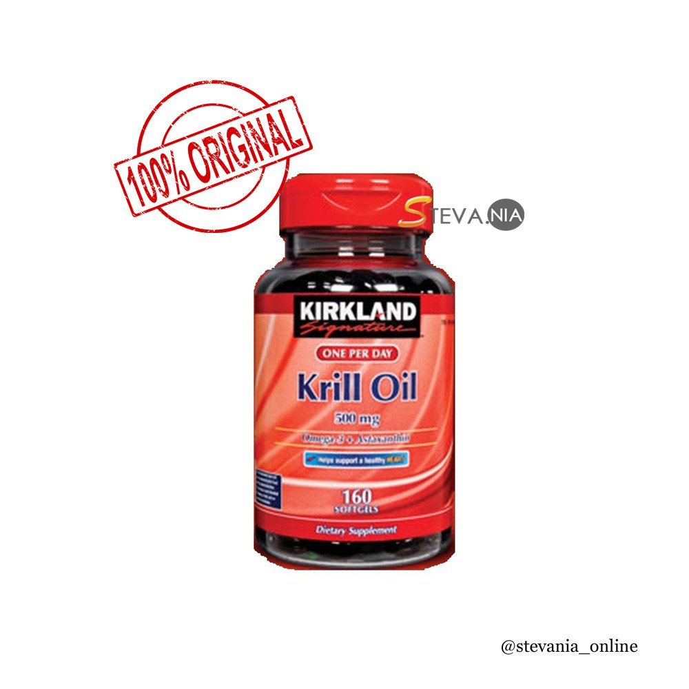 Jual Kirkland Signature Krill Oil 500MG 160 Softgels Original Shopee