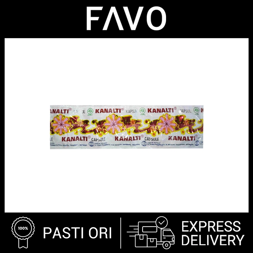 Obat Gatal-Gatal Kanalti 580 mg Strip - 10 Kapsul - Eskim dan Kutu Air