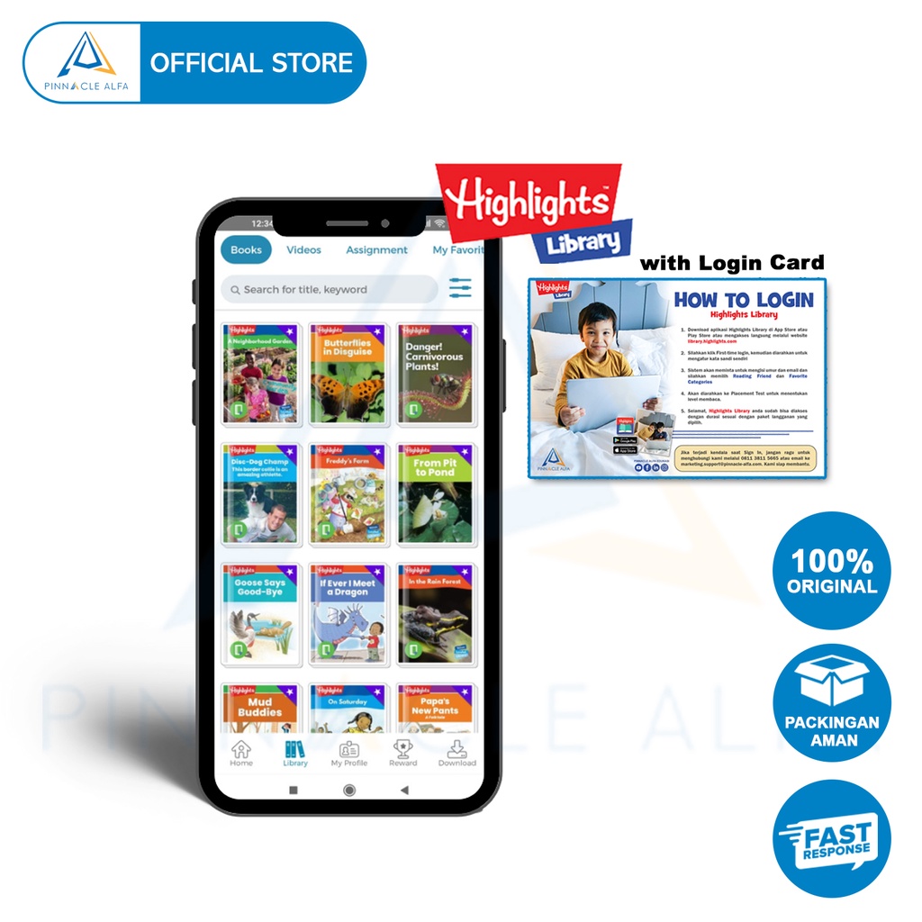 Jual Highlights Library 1 Year (with Login Card) Shopee Indonesia