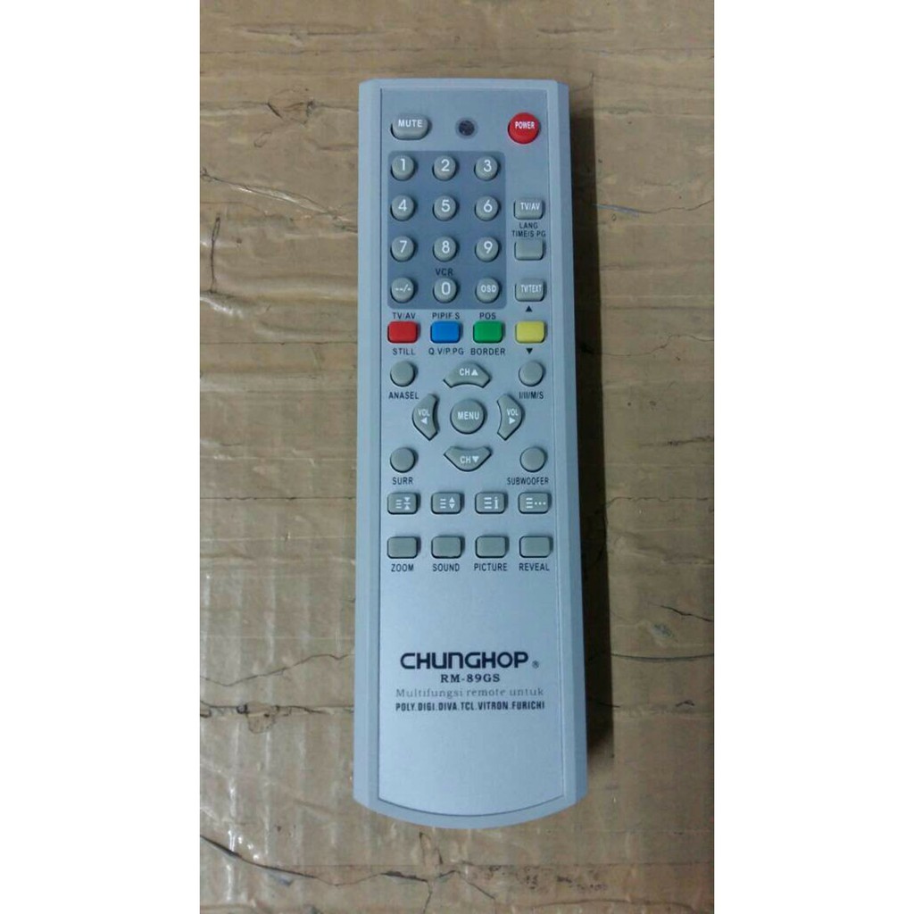 Jual remote tv tabung Polytron TCL DiGITECH VITRON FURICHI Shopee