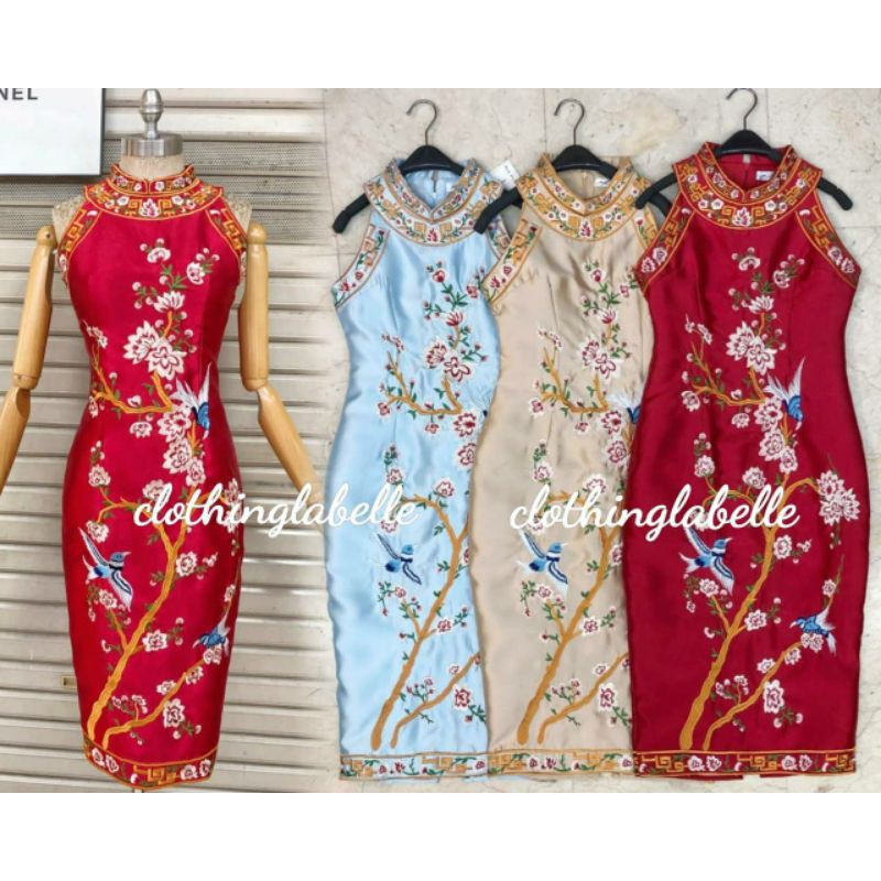 Jual Cheongsam Sangjit Cny Dress Shopee Indonesia 