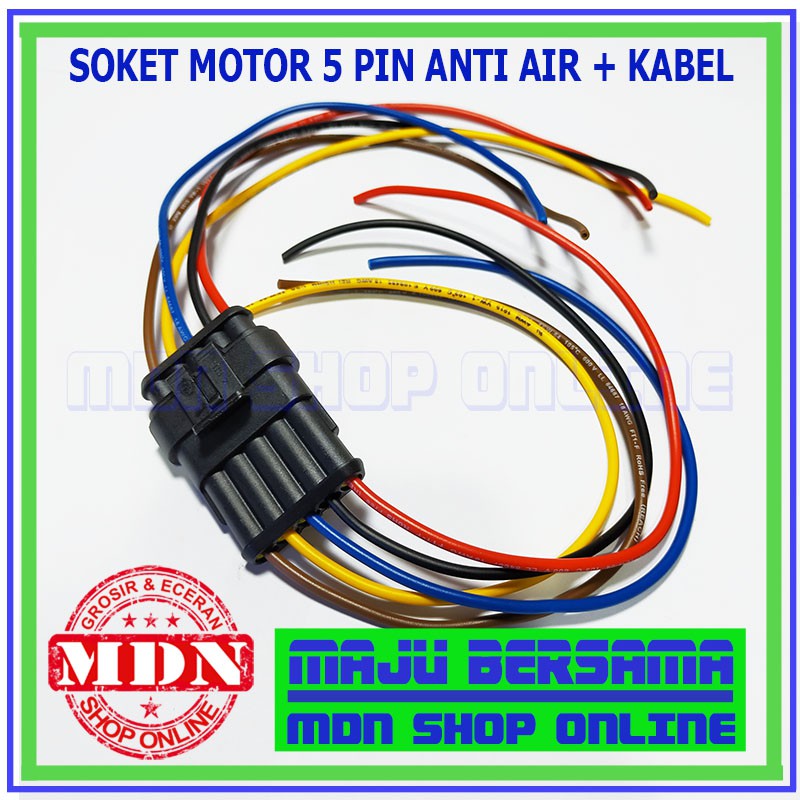 Jual Kabel Soket Motor Pin Anti Air Shopee Indonesia