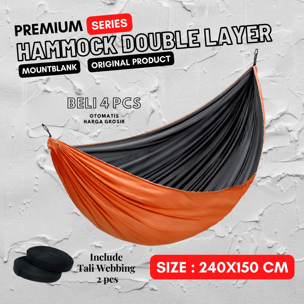 Jual Hammock DOUBLE LAYER Mountblank Shopee Indonesia