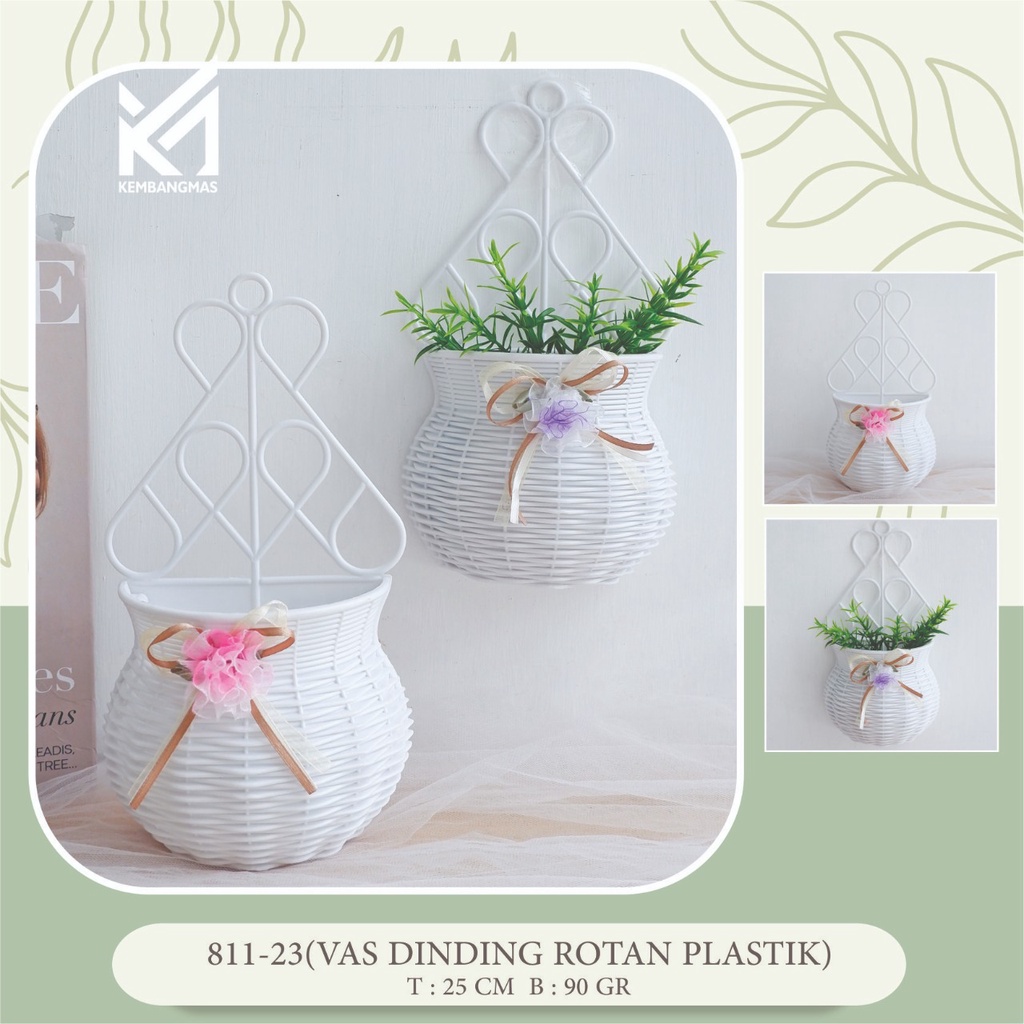 Jual VAS DINDING ROTAN PITA PLASTIK HIAS/VAS DINDING ROTAN PLASTIK ...