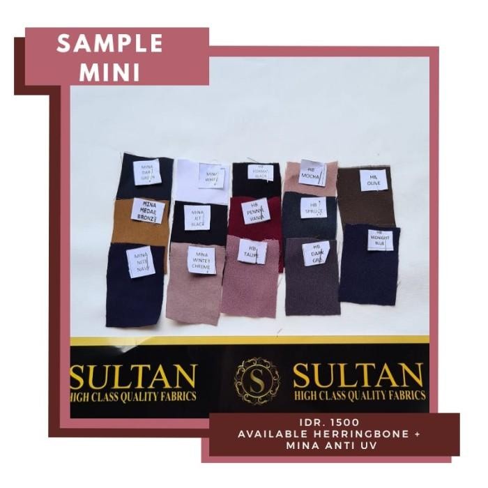 Jual Abaya- Jual Sample Kain Abaya Sultan Mina+Heringbone Limited ...