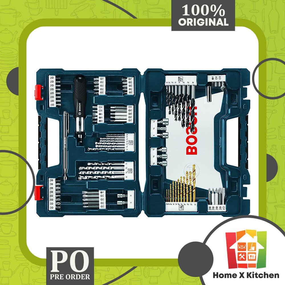 Jual BOSCH 91Piece Drilling and Driving Mixed Set MS4091 Ori Shopee