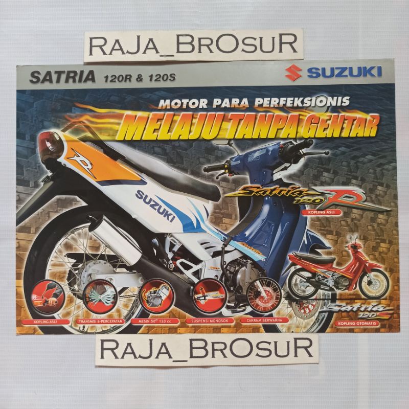 Jual Poster brosur flyer Suzuki Satria 120R/Satria 120S/Satria Lumba ...