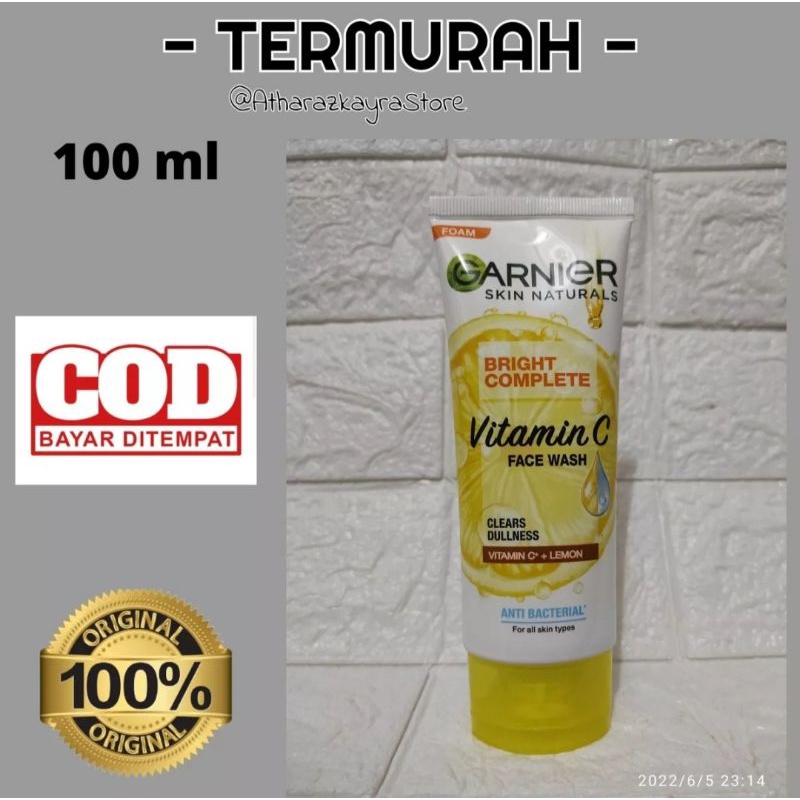 Jual Garnier Light / Bright Complete Vitamin C Facial Foam 100 gr