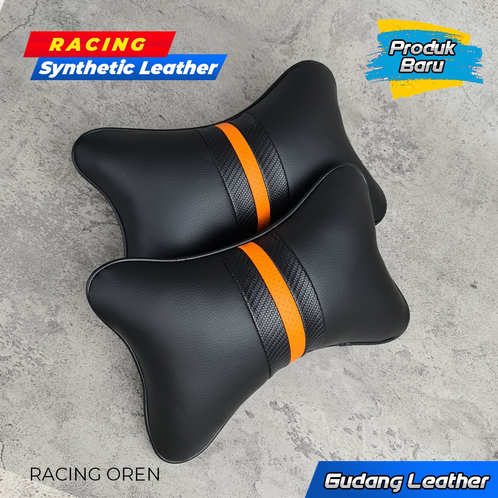 Jual Bantal Mobil Kulit Sintetis - Racing Series | Shopee Indonesia