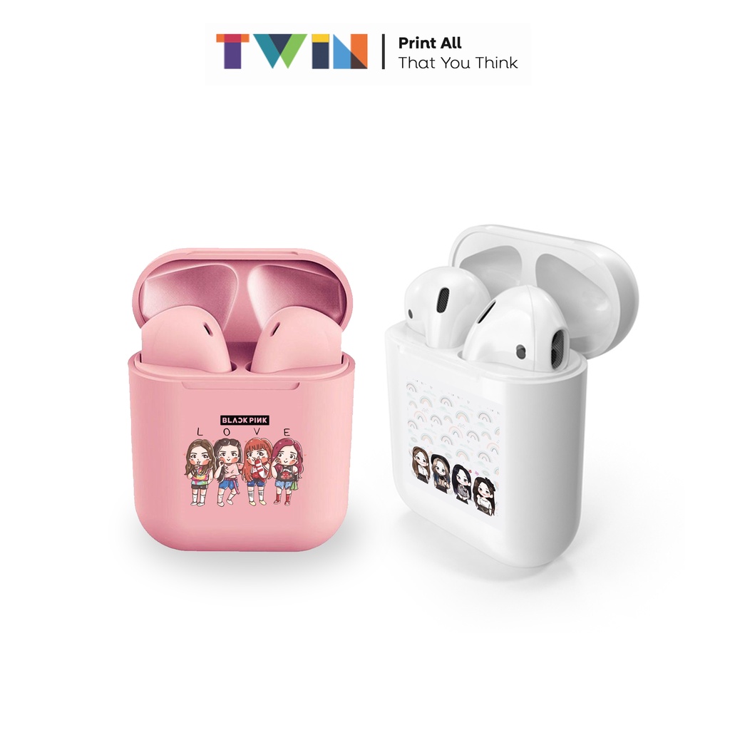 TWIN ADVERTIING Cetak TWS Earbuds Wireless Bluetooth Print AirPods  Kartun Edition Sisi