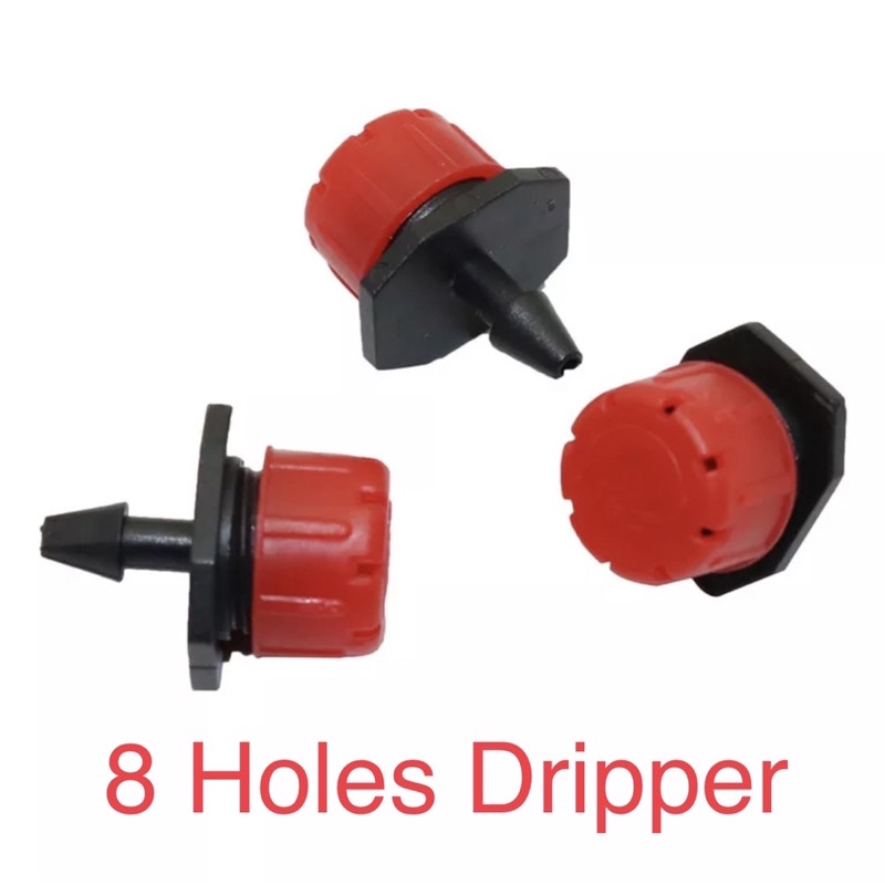Jual Dripper 8 Holes 7mm Hidroponik Tetes Sprinkler Vortex Micro Drip ...
