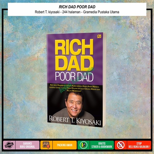 Jual Buku Rich Dad Poor Dad Robert T Kiyosaki Shopee Indonesia