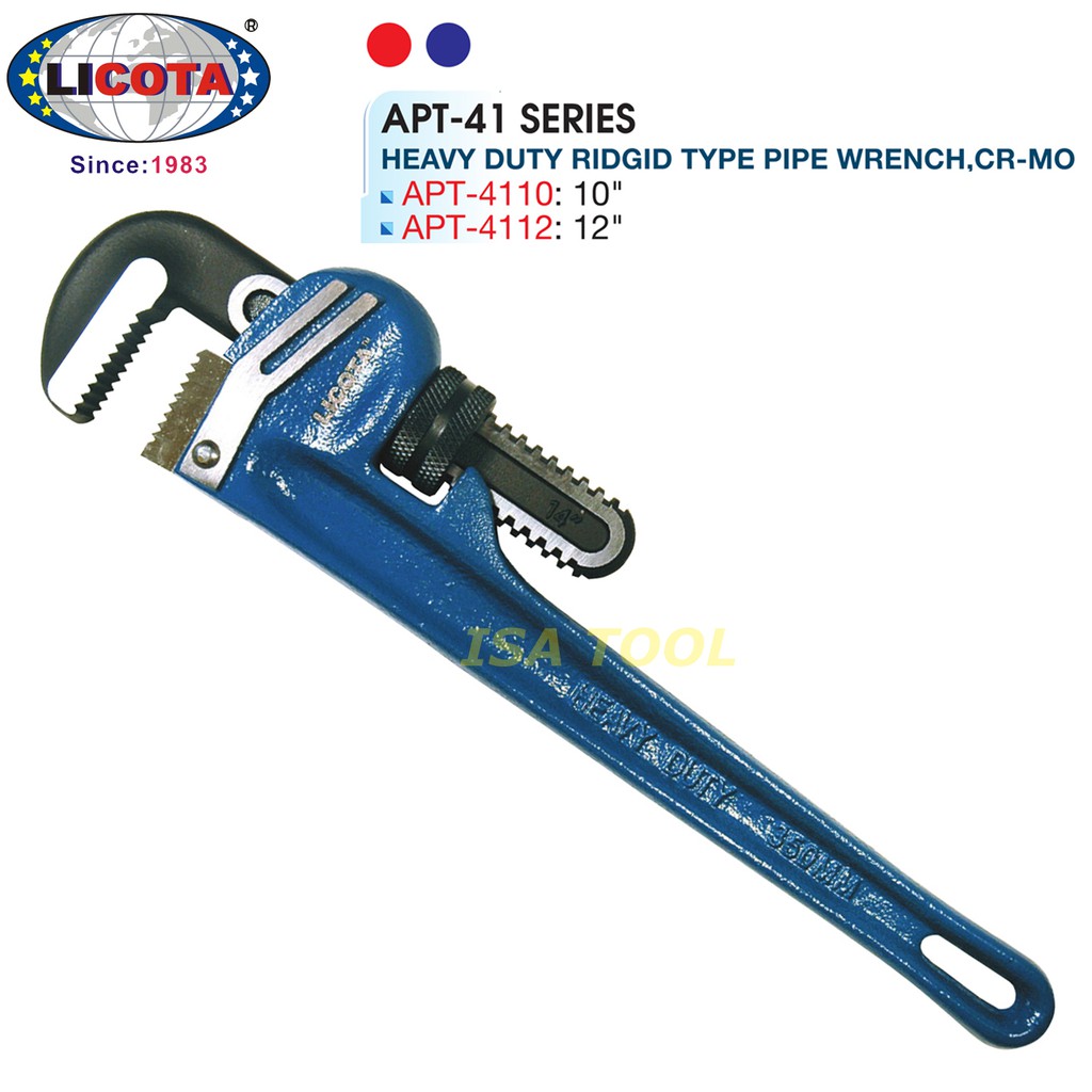 Jual KUNCI PIPA 10 INCH LICOTA HEAVY DUTY RIDGID TYPE PIPE WRENCH ...