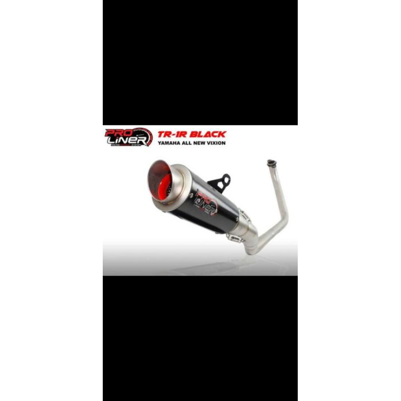 Jual kenalpot proliner TR1 r black original ready semua motor | Shopee ...