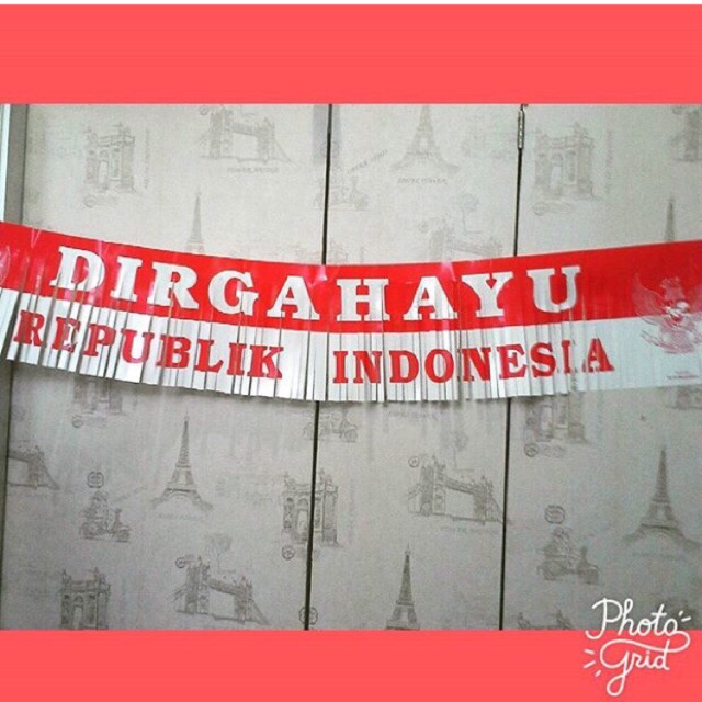 Jual Banner Bunting Flag Hut Ri Dirgaharu Indonesia Merah Putih Shopee Indonesia 7619