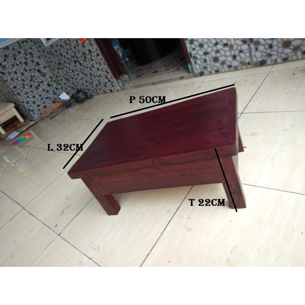 Jual Meja Serbaguna Meja Kayu Jati Belanda Meja Panjang50cm Lebar32cm ...