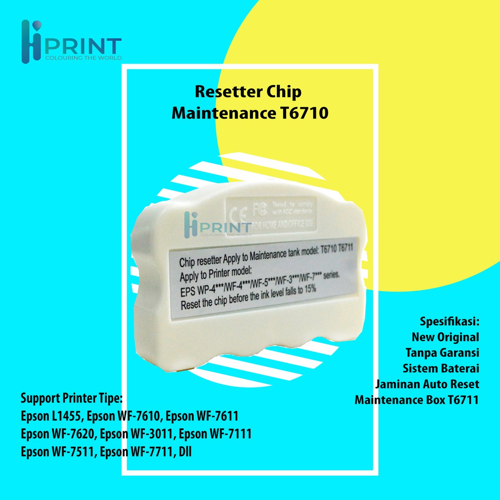 Jual Resetter Chip Maintenance Box Epson T6710 T6711 Reset Wasting Pad
