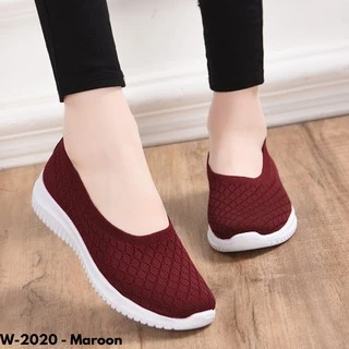 SEPATU SNEAKERS WANITA TANPA TALI IMPORT NYAMAN DIPAKAI ANTI LICIN KUALITAS BAGUS W2020
