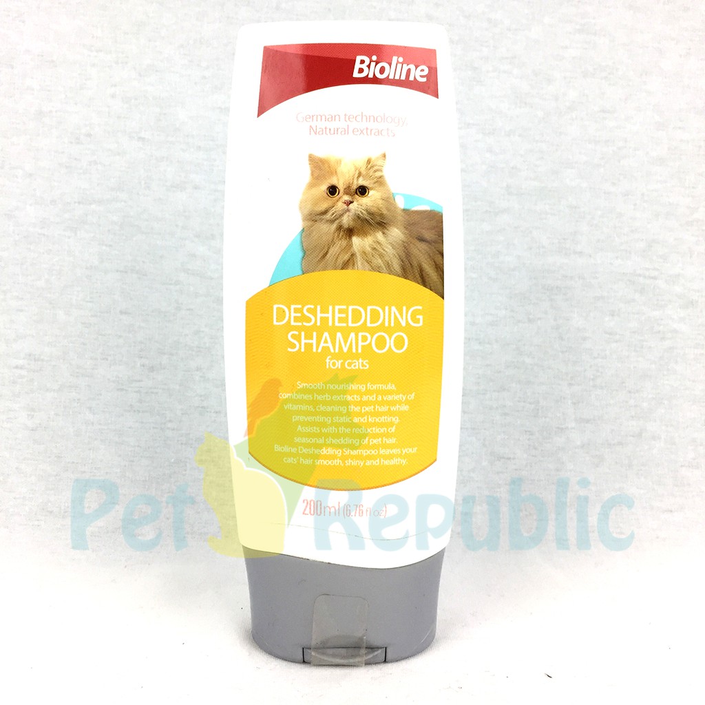 Jual BIOLINE Shampoo Kucing Anti Rontok Cat Deshedding Shampoo 200ml