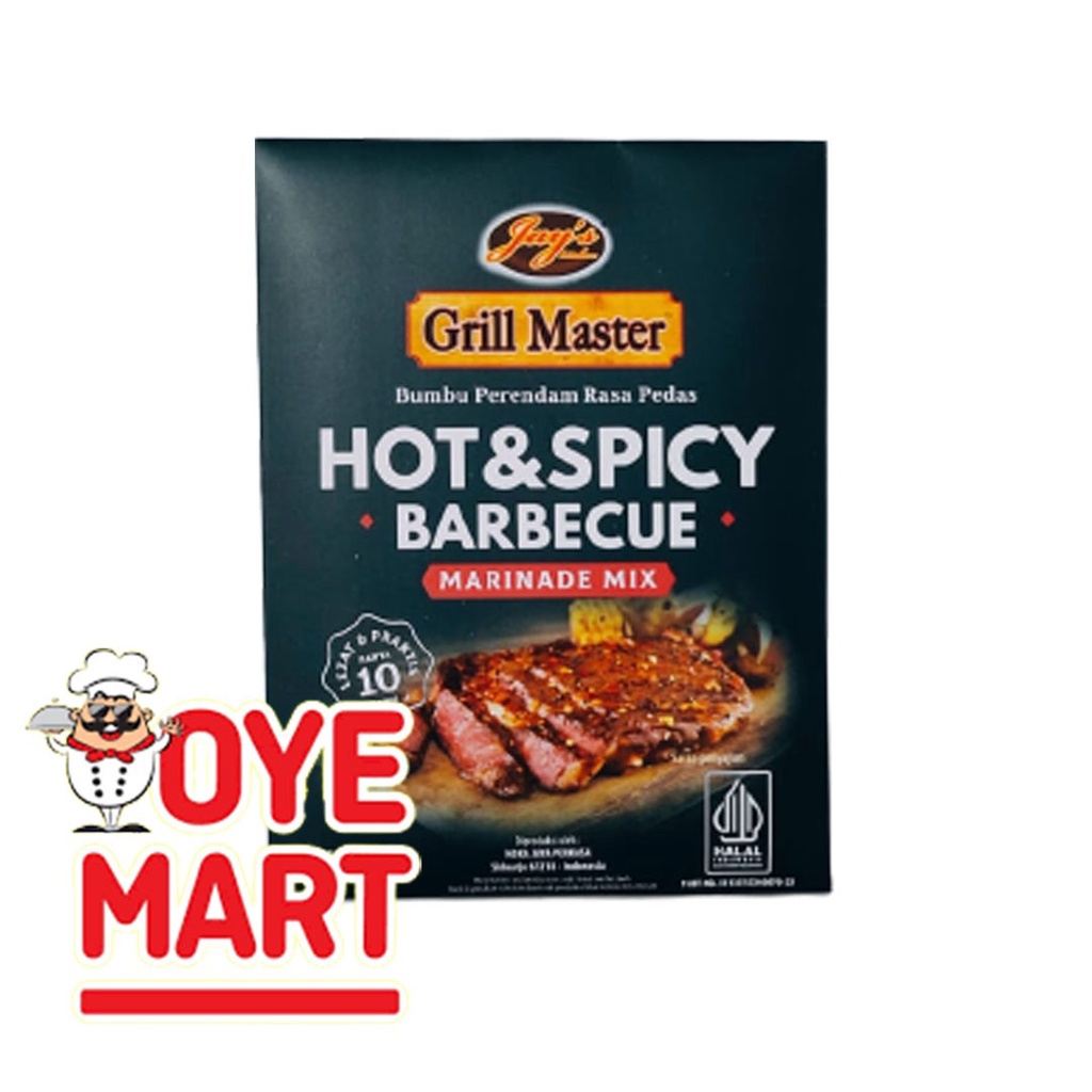 Jual GRILL MASTER HOT & SPICY BARBECUE 30GR / BUMBU MARINASI BARBEQUE ...