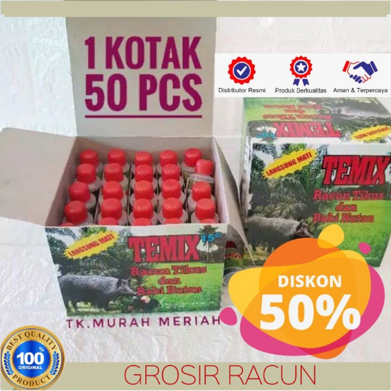 Jual RACUN TIKUS TEMIK TEMIX BOTOL ASLI AMPUH PER BOX ISI 50 BOTOL ...