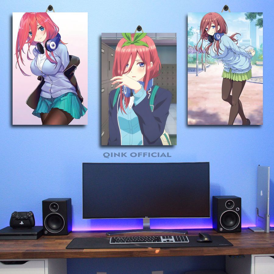 Jual Poster Kamar Cowok Miku Nakano Anime Gotoubun X Kdkuq Bxwx Pajangan Ruang Custom