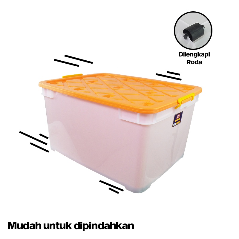 Jual SHINPO Kontainer Plastik Dengan Roda Extra Container Box Kotak ...