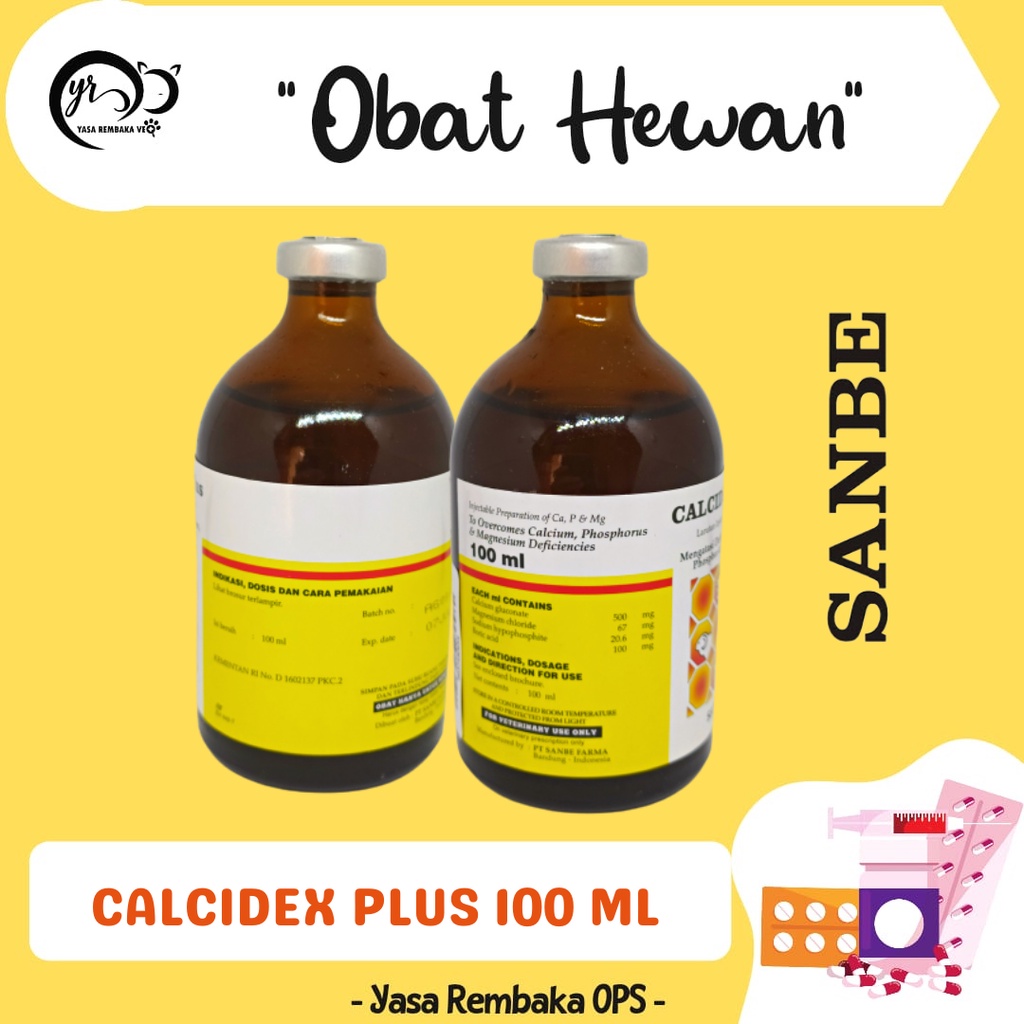 Jual CALCIDEX PLUS 100ml - Obat Lumpuh Injeksi Pada Ternak Sapi ...