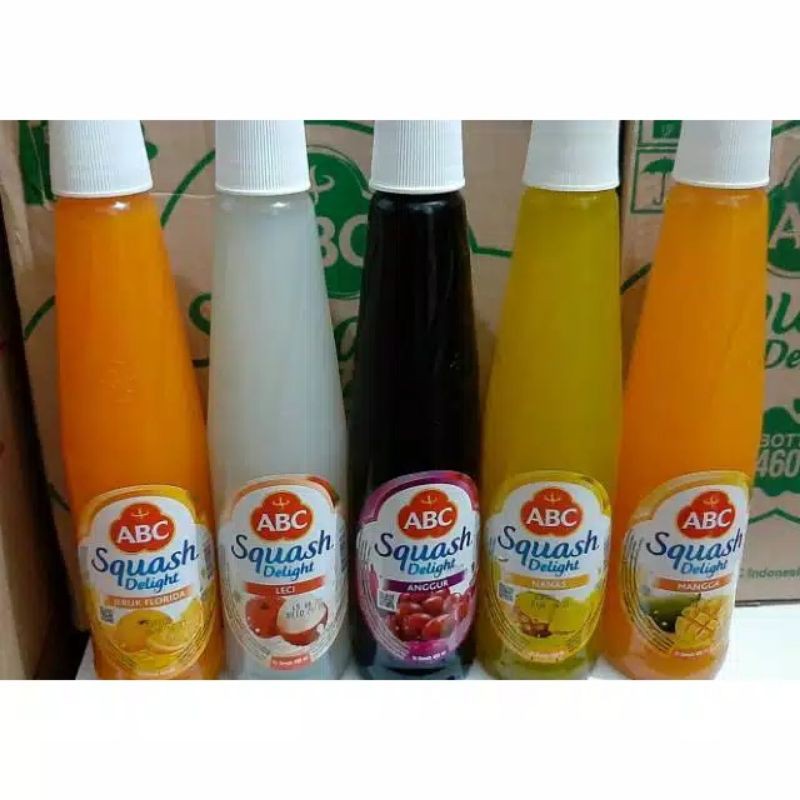 Jual Abc Squash Delight 460ml All Varian Rasa Minuman Segar Sirup Botol