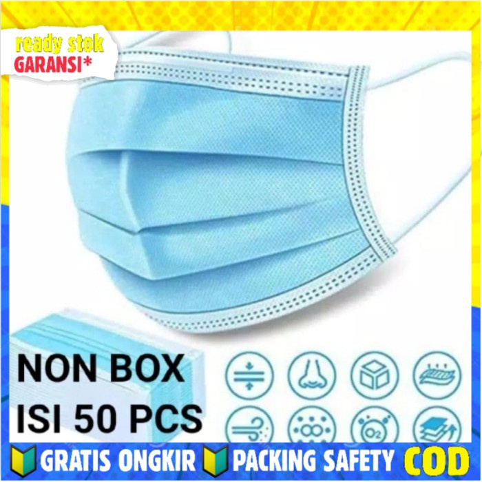 Jual MASKER 3PLY MEDIS Isi 50 Pcs TANPA BOX | Shopee Indonesia