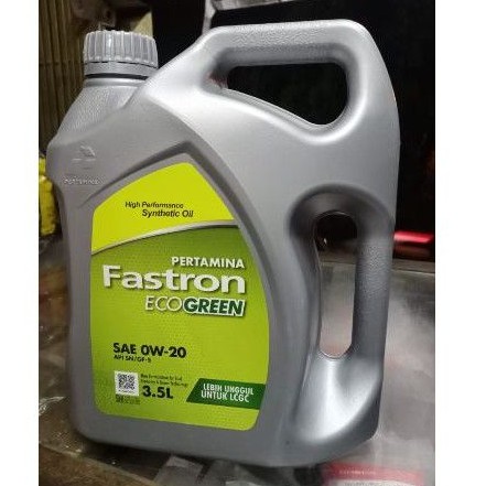 Jual Oli Pertamina Fastron Eco Green Lcgc Sae 0w-20 Isi 3.5 Liter ...