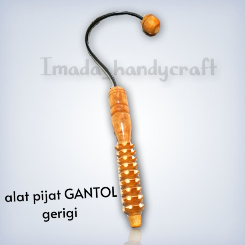 Jual Alat Terapi Pijat Gantol Gerigi Kayu Mahoni Alat Pijat Punggung