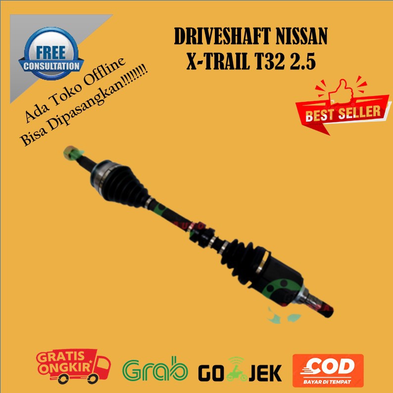Jual DRIVESHAFT XTRAIL T32 DRIVE SHAFT CV JOINT AS RODA KOMPLIT NISSAN XTRAIL T32 2.5 Shopee