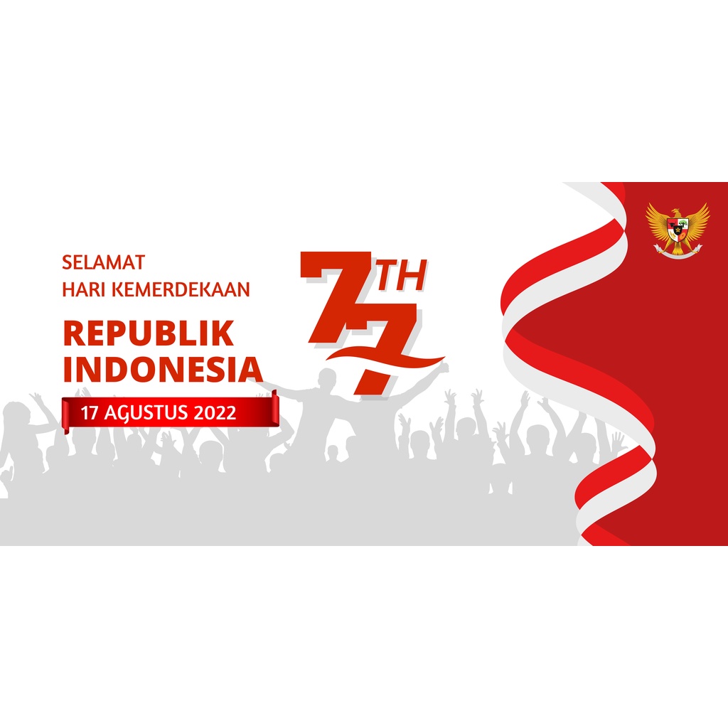 Jual Cetak Banner Special Hut Kemerdekaan RI Ke 77 Merdeka | Shopee ...