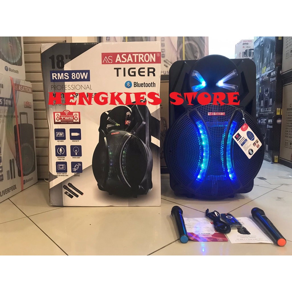 Jual Speaker Asatron 18 inch Asatron Tiger speaker portable karaoke