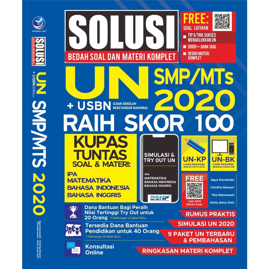 Jual BUKU Solusi Bedah Soal Dan Materi Komplet UN + USBN 2020 SMPSkor ...