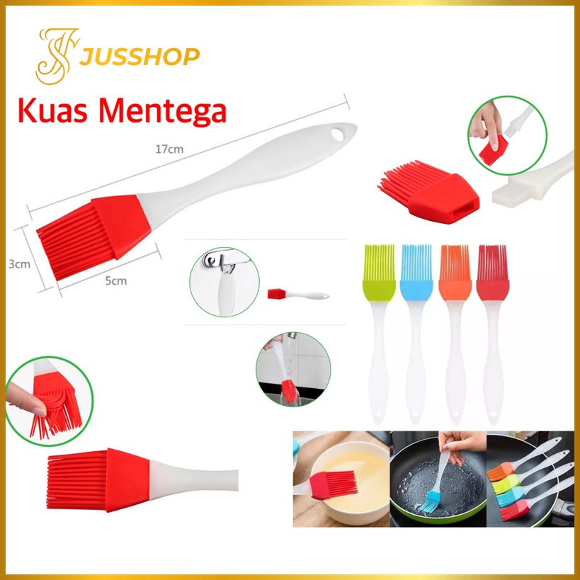 Jual Kuas Silikon Tahan Panas Kuas Mentega Oles Kue Silicon Brush Bbq