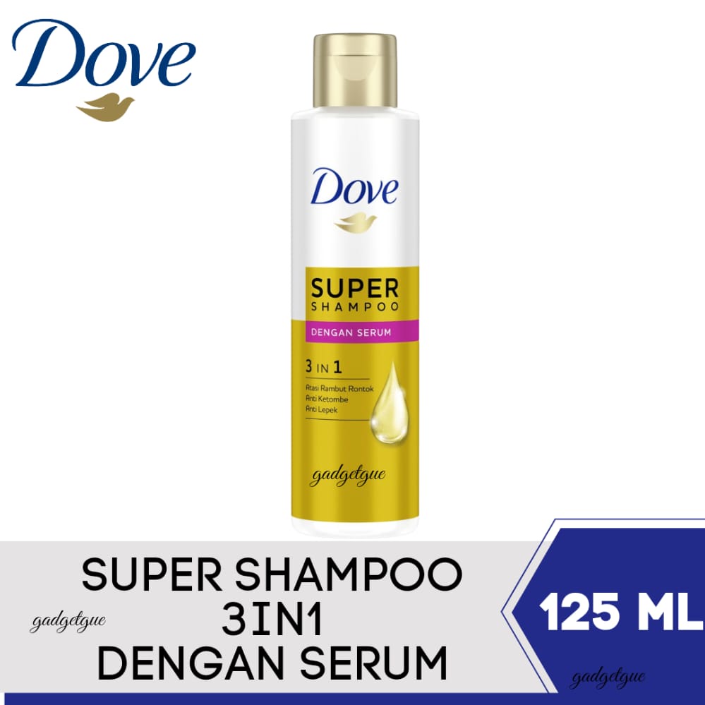 Jual Shampo Dove super shampoo 3 in 1 sampo dove 125ml shampoo dove 3