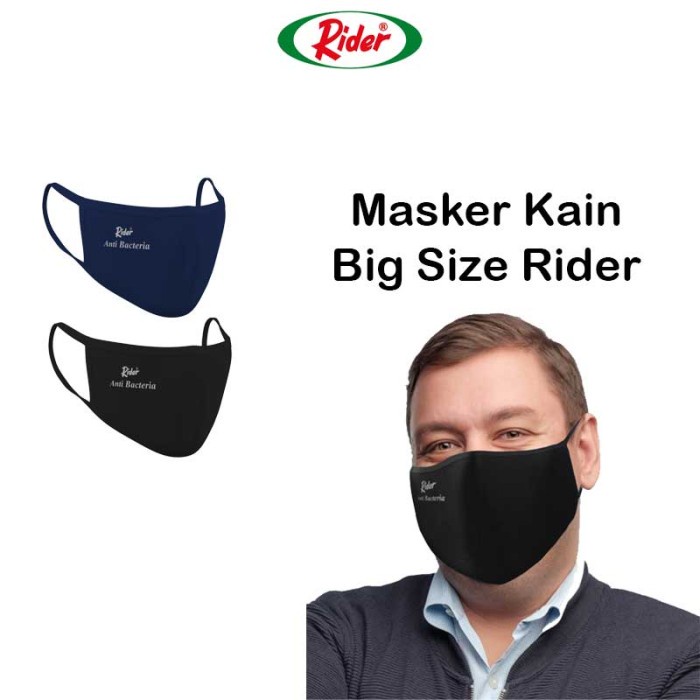 Jual Trendi Masker Kain Rider Dewasa Big Size Jumbo Non Medis Katun Lapis Bergaransi