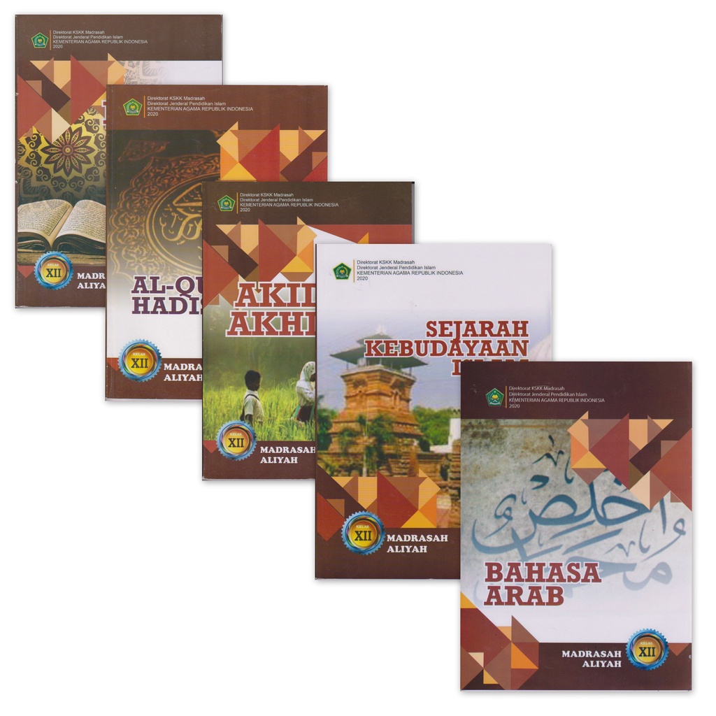 Jual Paket Buku Kelas 12 MA / Madrasah Aliyah - 5 Buku (Akidah Akhlak ...