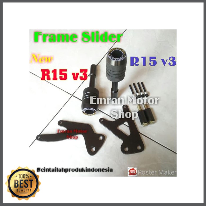 Jual frame slider yamaha R15 V3 model agna | Shopee Indonesia