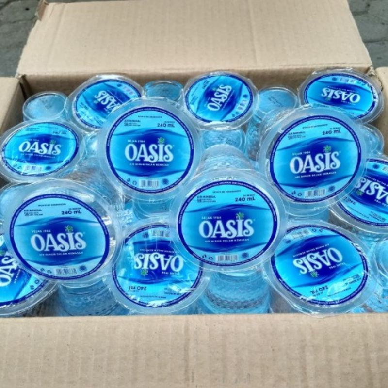 Jual Oasis Gelas Air Mineral Kemasan Gelas 240 Ml Isi 48 Cup Shopee Indonesia 6757